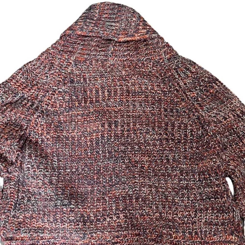 Creazioni Effici Knitted Rounded Front Hem Open Cardigan XLARGE